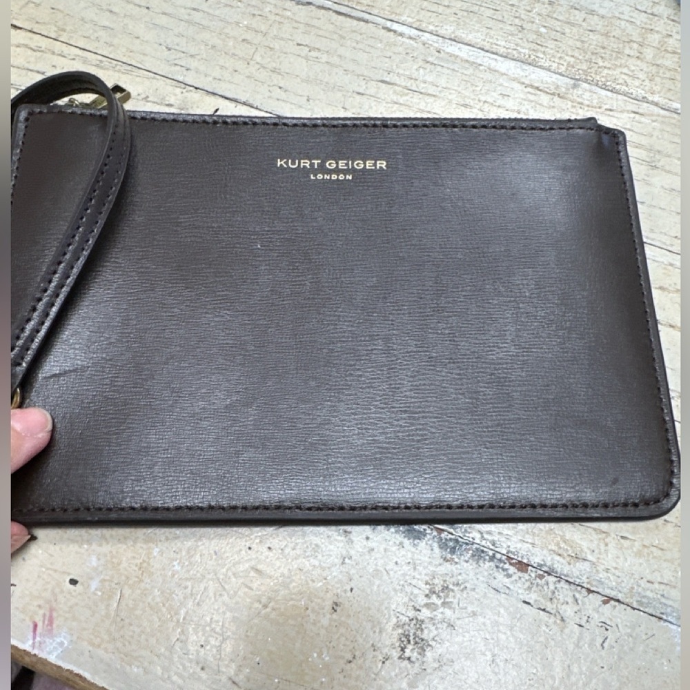 Kurt Geiger Dark Brown Men's Clutch - Picture 2 of 7